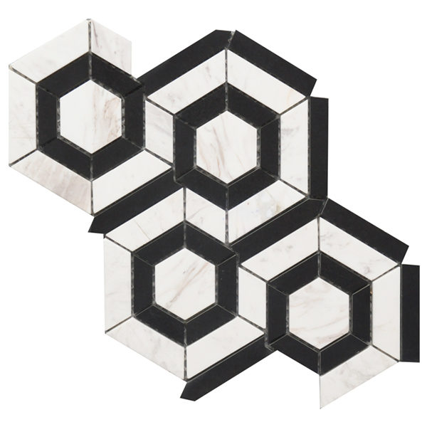 Hexagon - Black & White